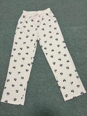 Delta Light Pink Mickey Minnie Face Kids Sweatpants